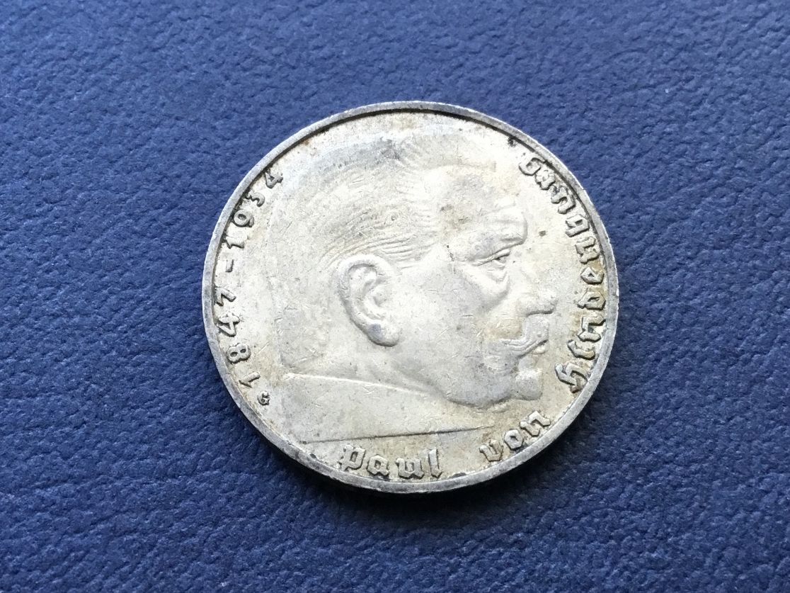 Tutti le monete: 2 Reichsmark 1938 G. – Usato da St. Margrethen SG venduto da alfapeugeot10 2