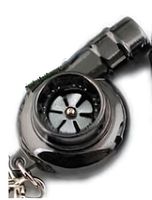 Schlüsselanhänger Tuning Turbo SCHWARZ Auto Motor Keychain