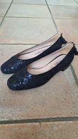 Ballerina Leder blau Gr 39