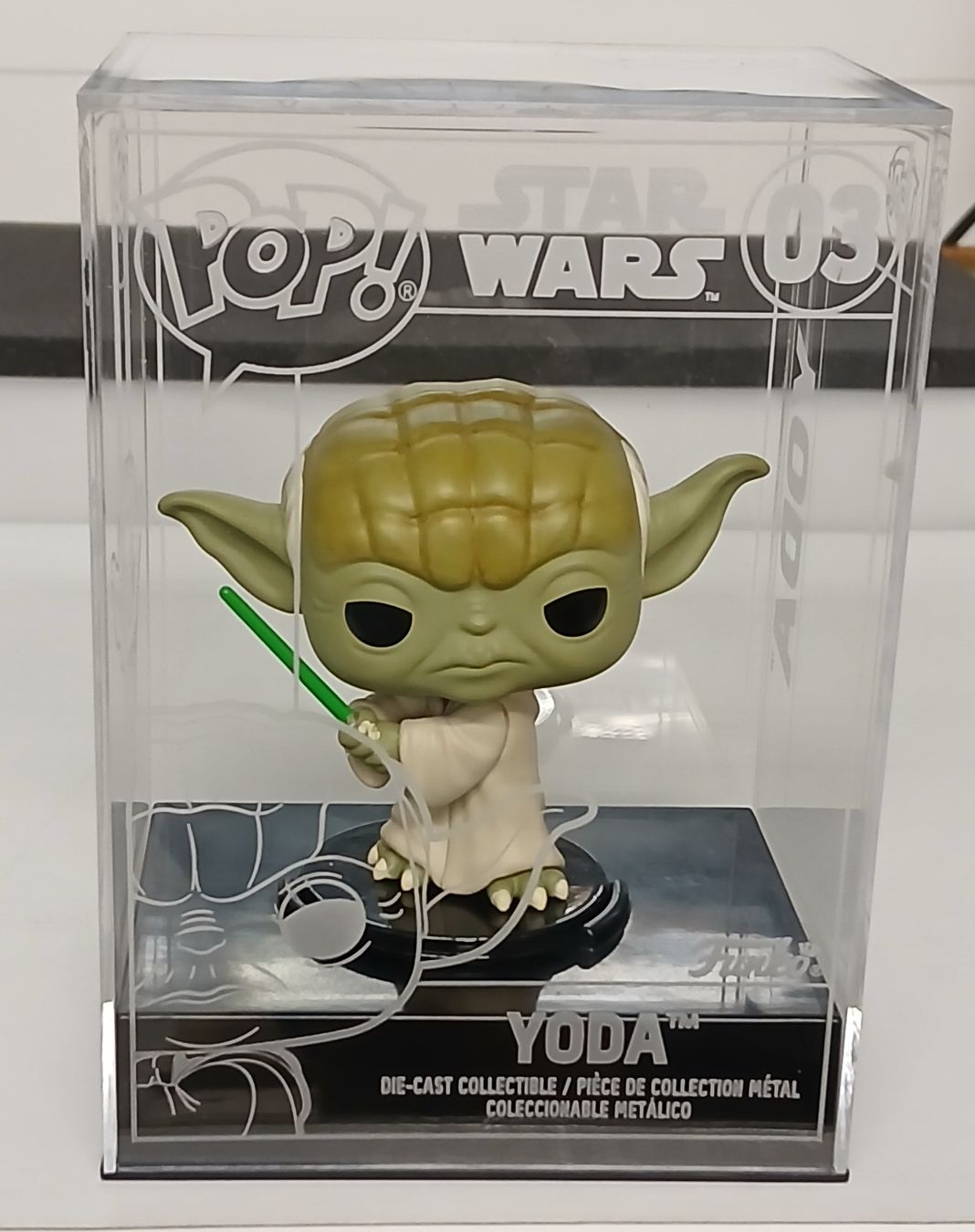 Star Wars Statuette: Figurine Pop Star Wars Yoda Die-Cast – Nuovo e nell'imballaggio originale da Le Sentier venduto da Funko-Pop-1979