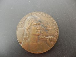 Gewerbeausstellung Basel 1901 Hans Frei - Bronce