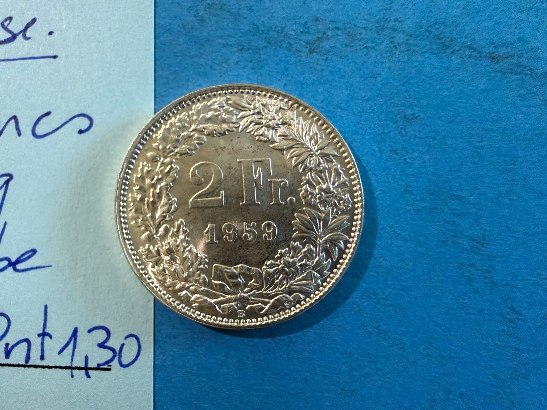 Toutes les monnaies: 2 FRANCS 1959 - SUPERBE – D'occasion à genève par GEnumist 1