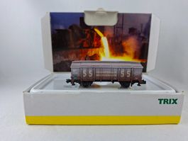 Minitrix 15041-44 DB Klappdeckelwagen, ´HOCHOFENKALK WERKVER