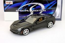 Chevrolet Corvette C7 Stingray 2014-2020 schwarz     1:18