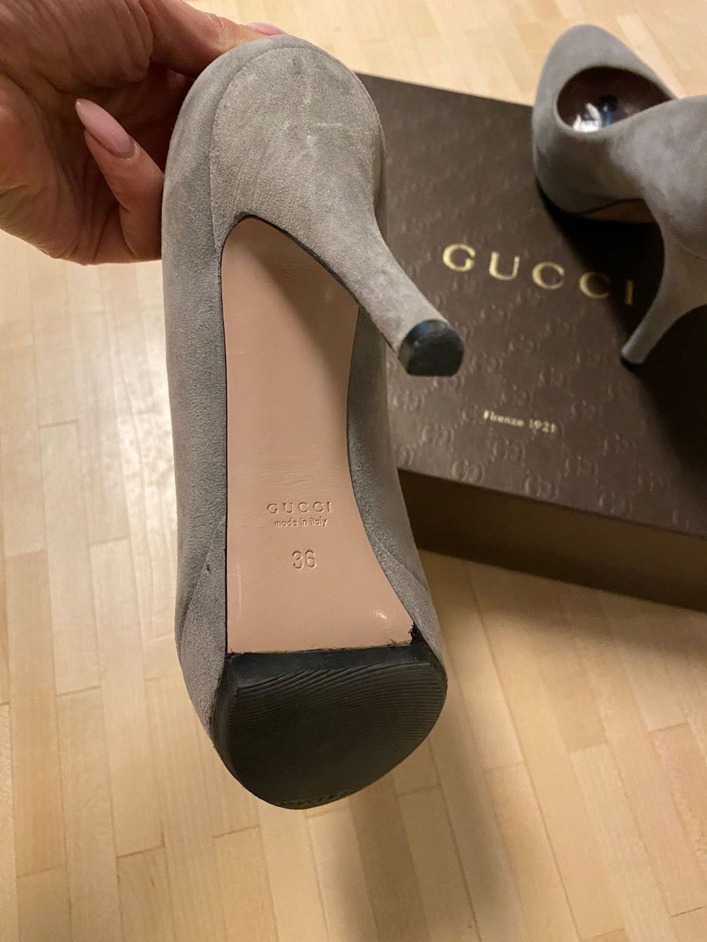 Gucci Scarpe da donna: Gucci escarpins daim gris – Usato da Thalwil venduto da 0041angel 4