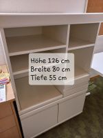 Möbel weiss H 126cm B 80cm T 55cm gebraucht