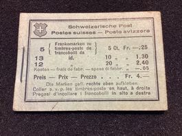Antikes CH-Briefmarkenheft "TELLKNABE“ 20er Jahre