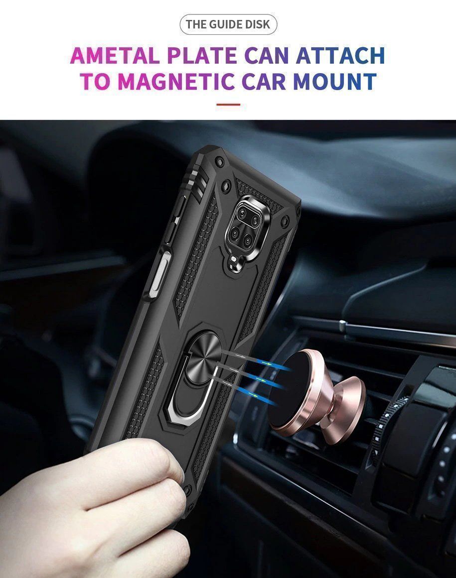 Cover & Protezioni schermo: Xiaomi Redmi Note 9 Pro Hülle Etui Ring Case Magnet Cover – Nuovo e nell'imballaggio originale da Volketswil venduto da coverandmore 3