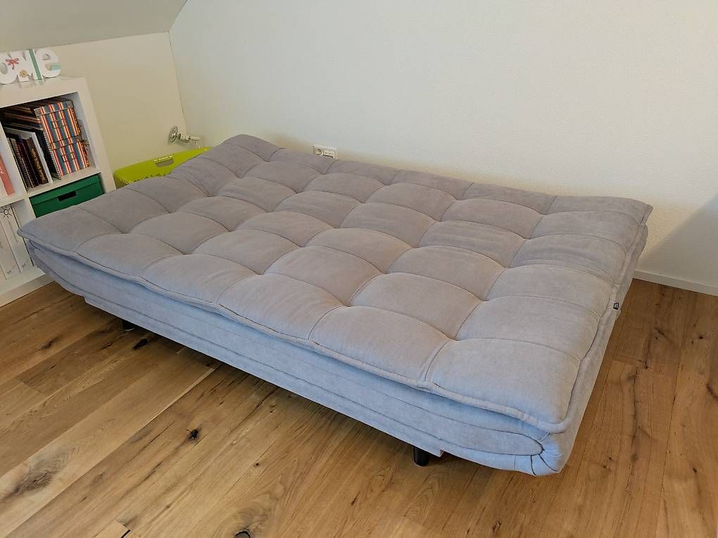Divani: Schlafsofa, Bettsofa, grau silber – Usato da Mönchaltorf venduto da gumase 1