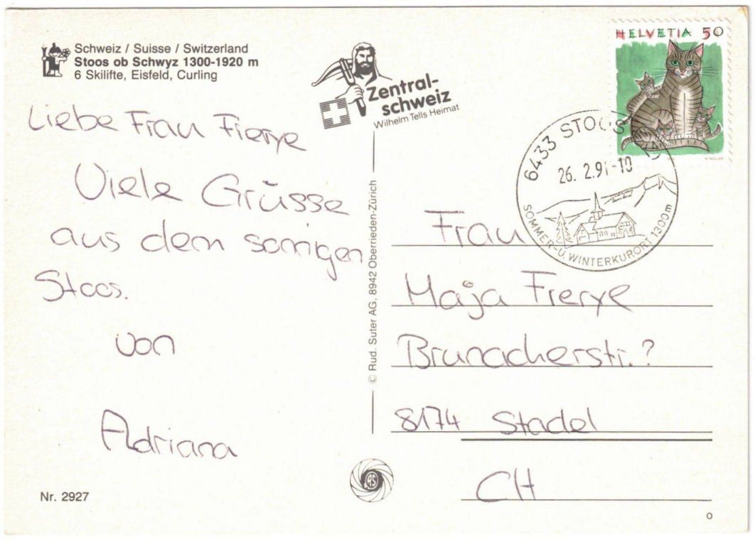 Cartes postales: Stoos - 2 Bild AK – D'occasion à Binningen par Mountainrider 1