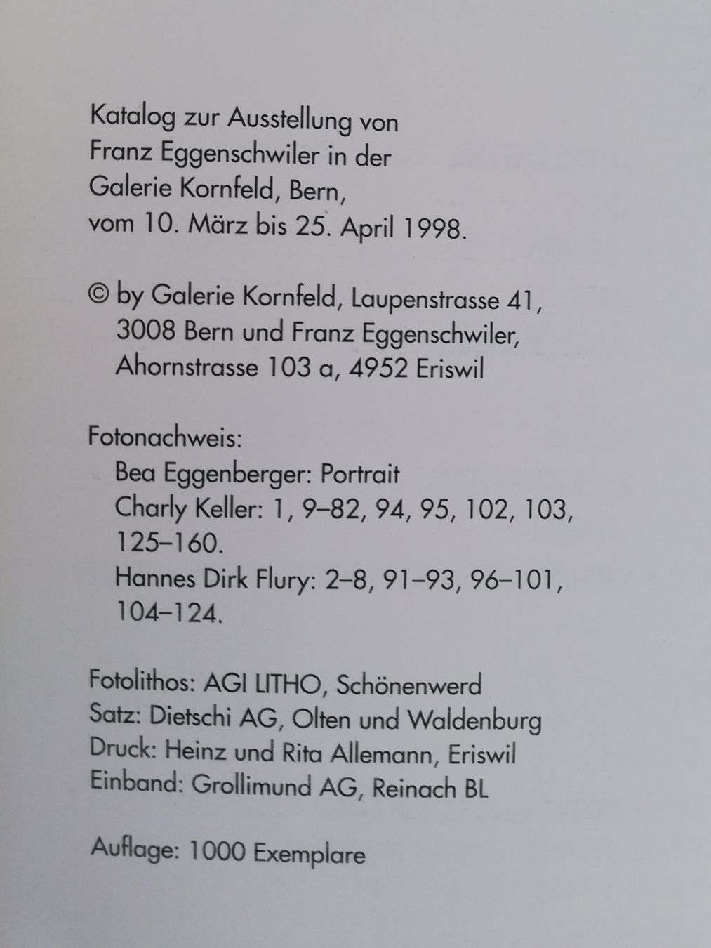 Libri: Franz Eggenschwiler : objekte/ skulpturen/ multiples – Usato da Hildisrieden venduto da Malve 1