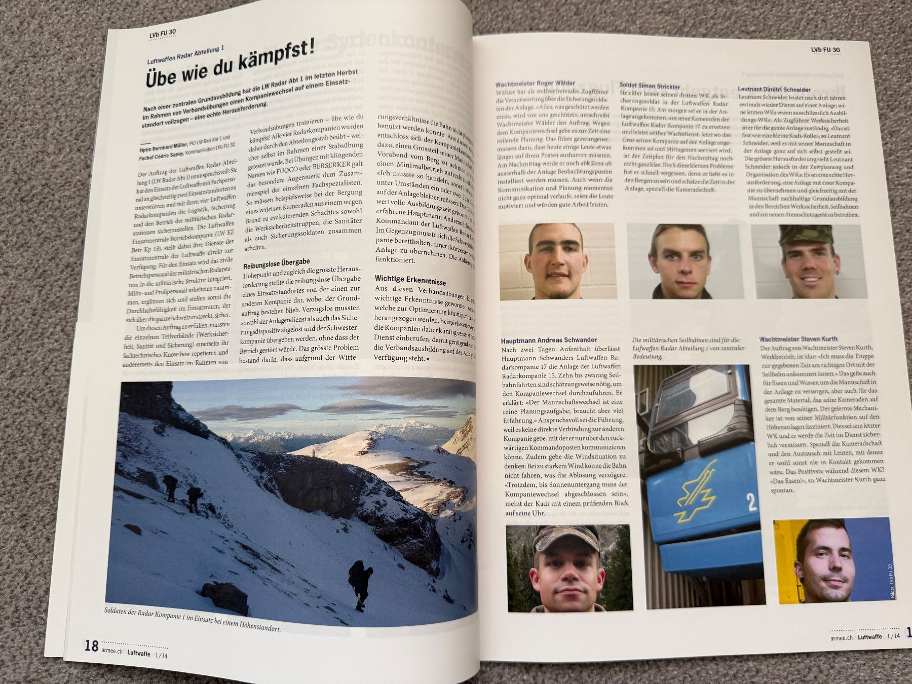 Riviste & Magazine: 4 Publikationen/Hefte Schweizer Luftwaffe von 2014/2015 – Usato da Brütten venduto da Hst1 5