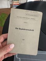 Die Gepäckvorschrift Schweizerarmee Buch