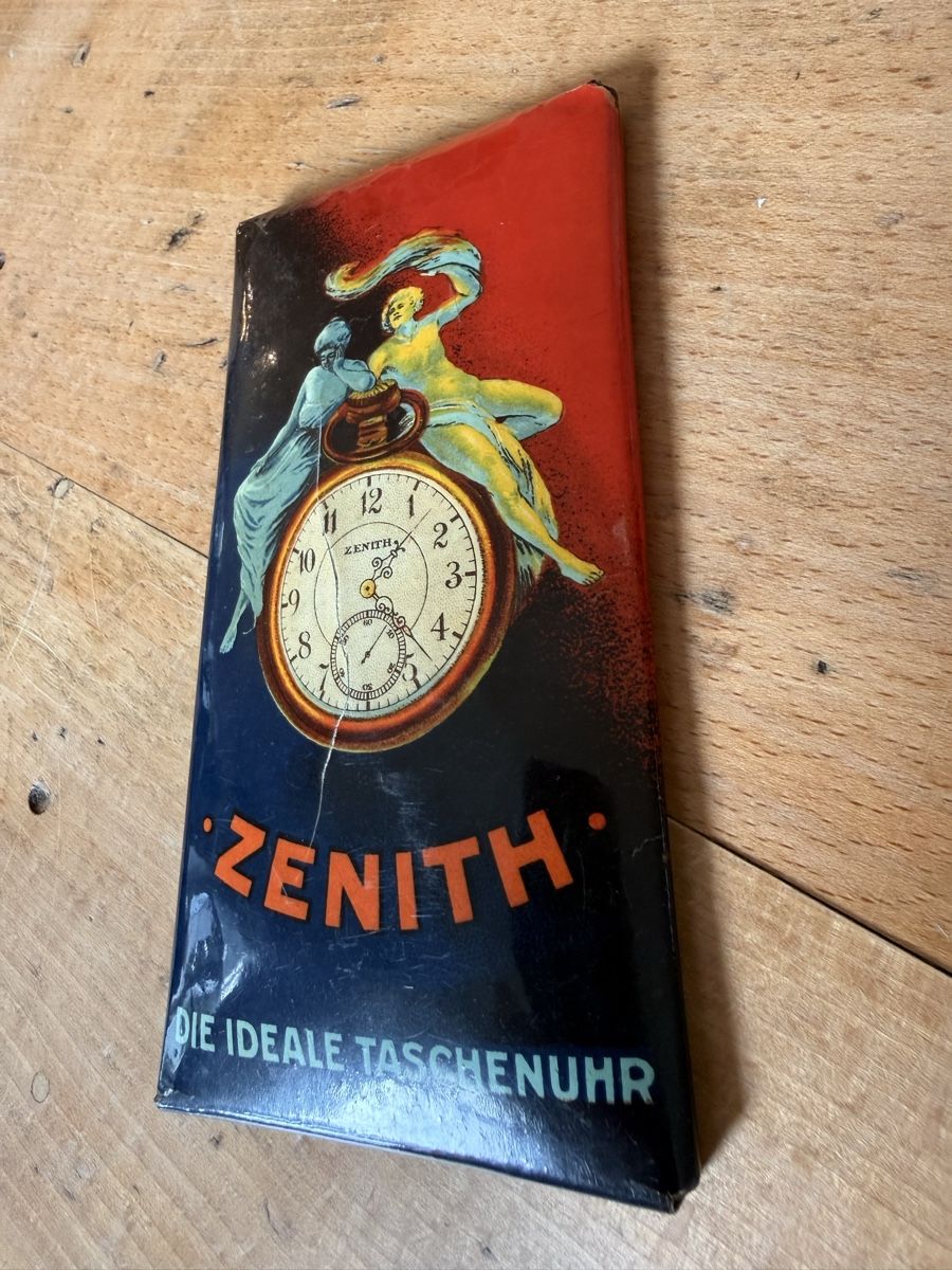 Schilder: Blechschild Zenith Uhren Schweiz um 1900  – Gebraucht aus Nidau von Nintschgu 1