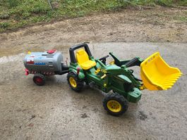 John Deere Traktor DELUXE mit Flüsterreifen / 2GangSchaltung