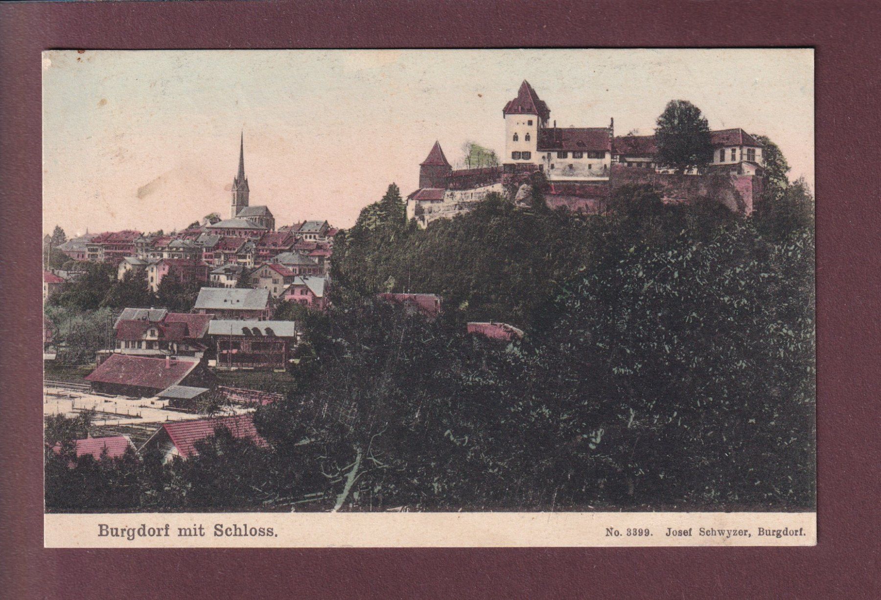 Cartoline postali: BURGDORF mit Schloss – Usato da Pully venduto da nicecards