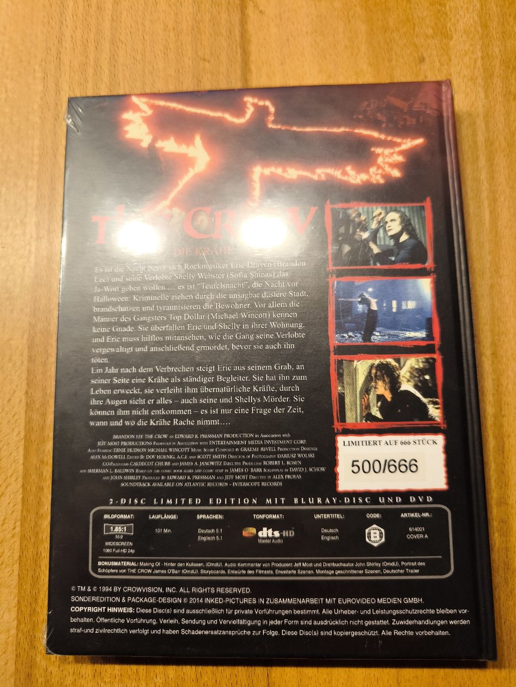 Alle DVDs: The Crow Mediabook OVP – Neu und originalverpackt aus Dürnten von Nexomynon 1