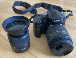 Sony Alpha 100 (DSLR-A100) mit 2 Objektiven und Zubehör