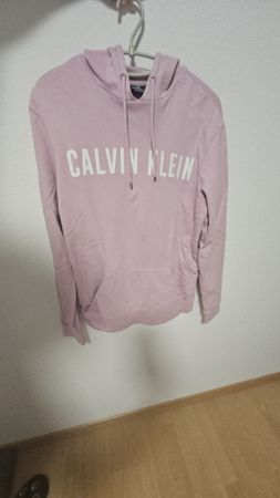 Sweat à capuche Calvin Klein rose