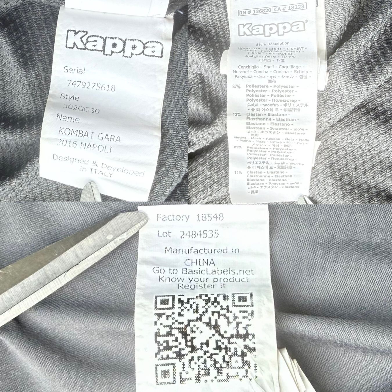 Kappa Leibchen & Hosen: Maillot Napoli Kappa 2017-18 – Gebraucht aus Thônex von BrYu 7