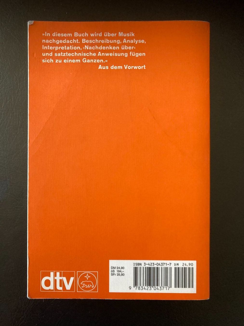 Libri: Diether de la Motte: Kontrapunkt – Usato da Zürich venduto da donpuffo 1