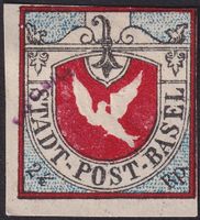 BASLER TAUBE, Nr.8a, gesuchte Fälschung von CHAMPION, S.49