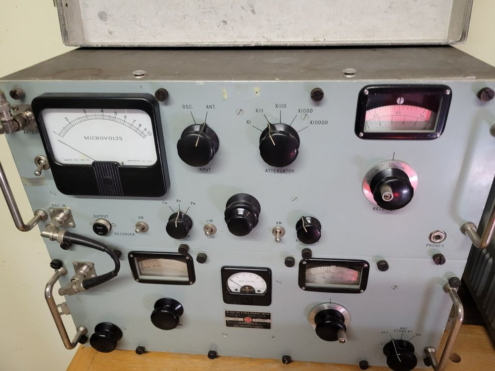 Funk RF test set & field intensity meter RCA Feldstärke Mess (Defekt ...