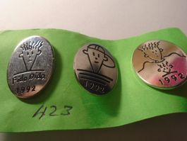 3 Fido Dido Pins 1992  (423)