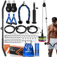 Seilzug Kabelzug Fitnesssystem Latzug Bizeps belastbar 150kg