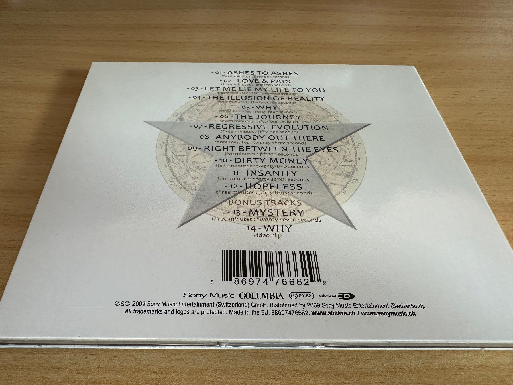 CD: Shakra – Everest – Usato da Rikon im Tösstal venduto da Alpenmutz 1