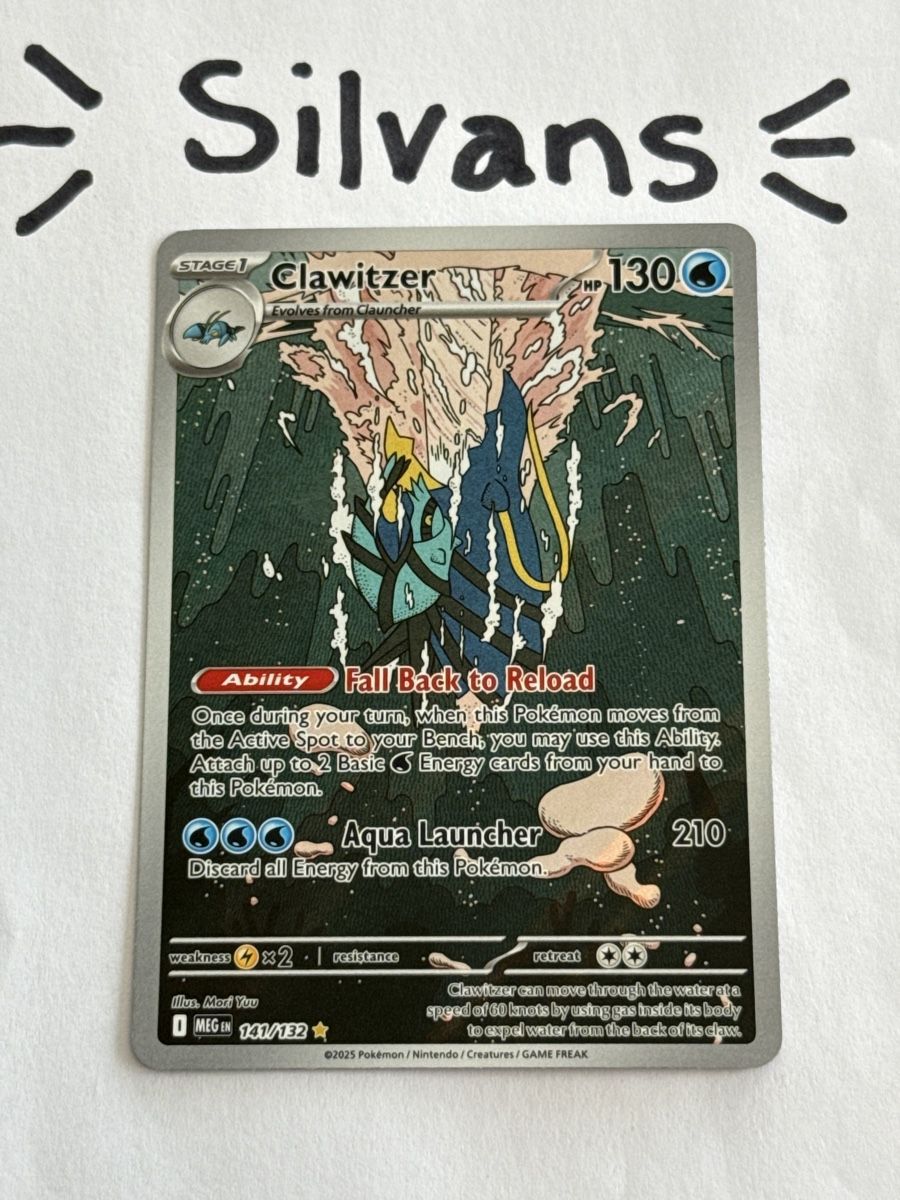 Pokémon Carte collezionabili: Clawitzet Illustration MEG 141 Mega Evolution Englisch – Nuovo (secondo la descrizione) da Wil SG venduto da Silvans