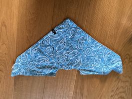 Neues, hellblaues Bandana mit Paisleymuster,