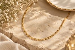 Elegante Gliederkette 17.26 g Gelbgold 18K Goldkette Italien