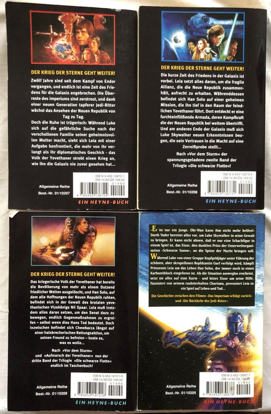 Libri: 4x Bände - Star Wars - Heyne Bücher – Usato da Schaffhausen venduto da durruti 2