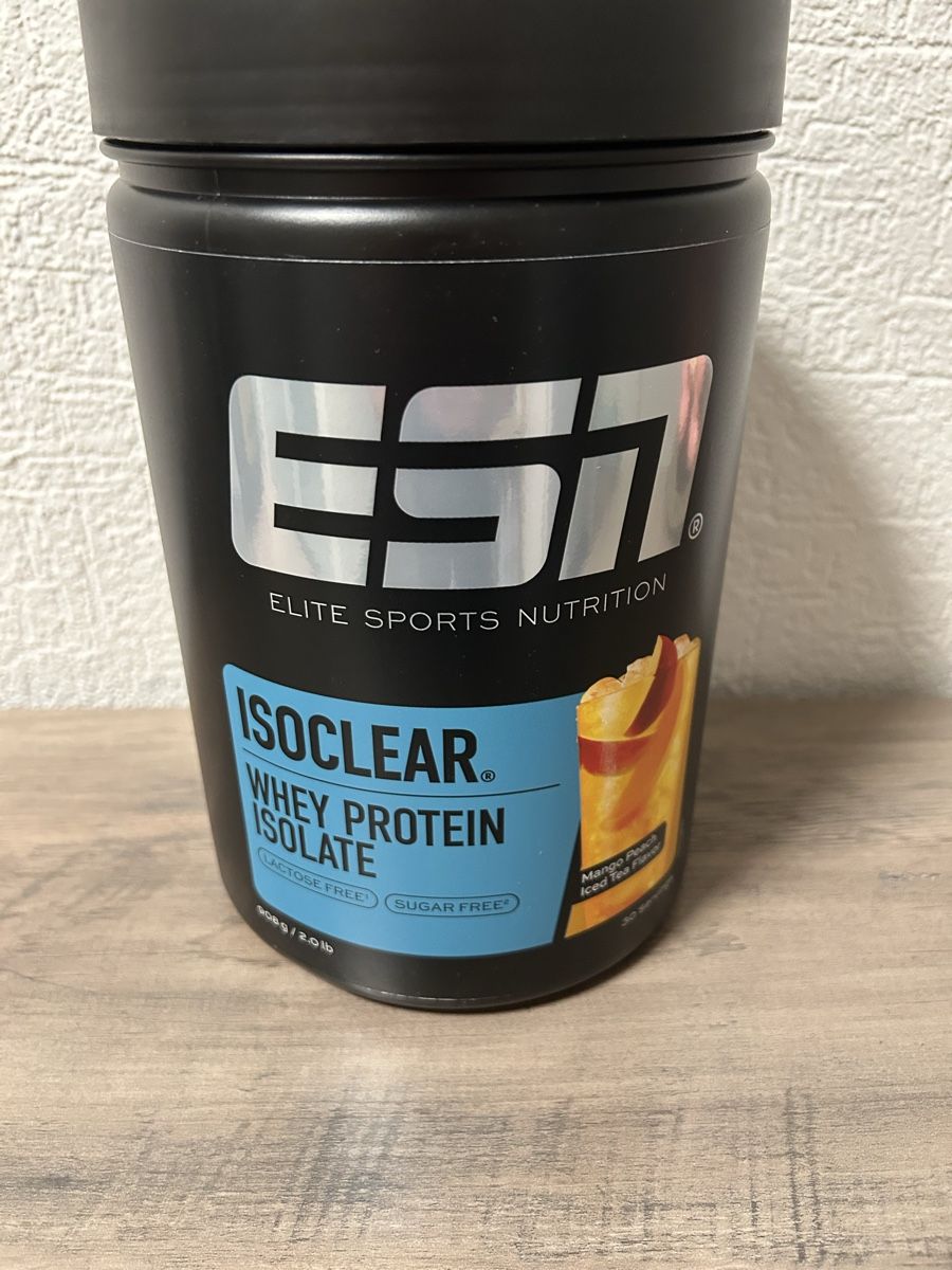 Esn Cibi & Specialità: ESN Isoclear Whey Protein Mango Peach Ice Tea – Nuovo e nell'imballaggio originale da Wettswil venduto da mwo_dh8j