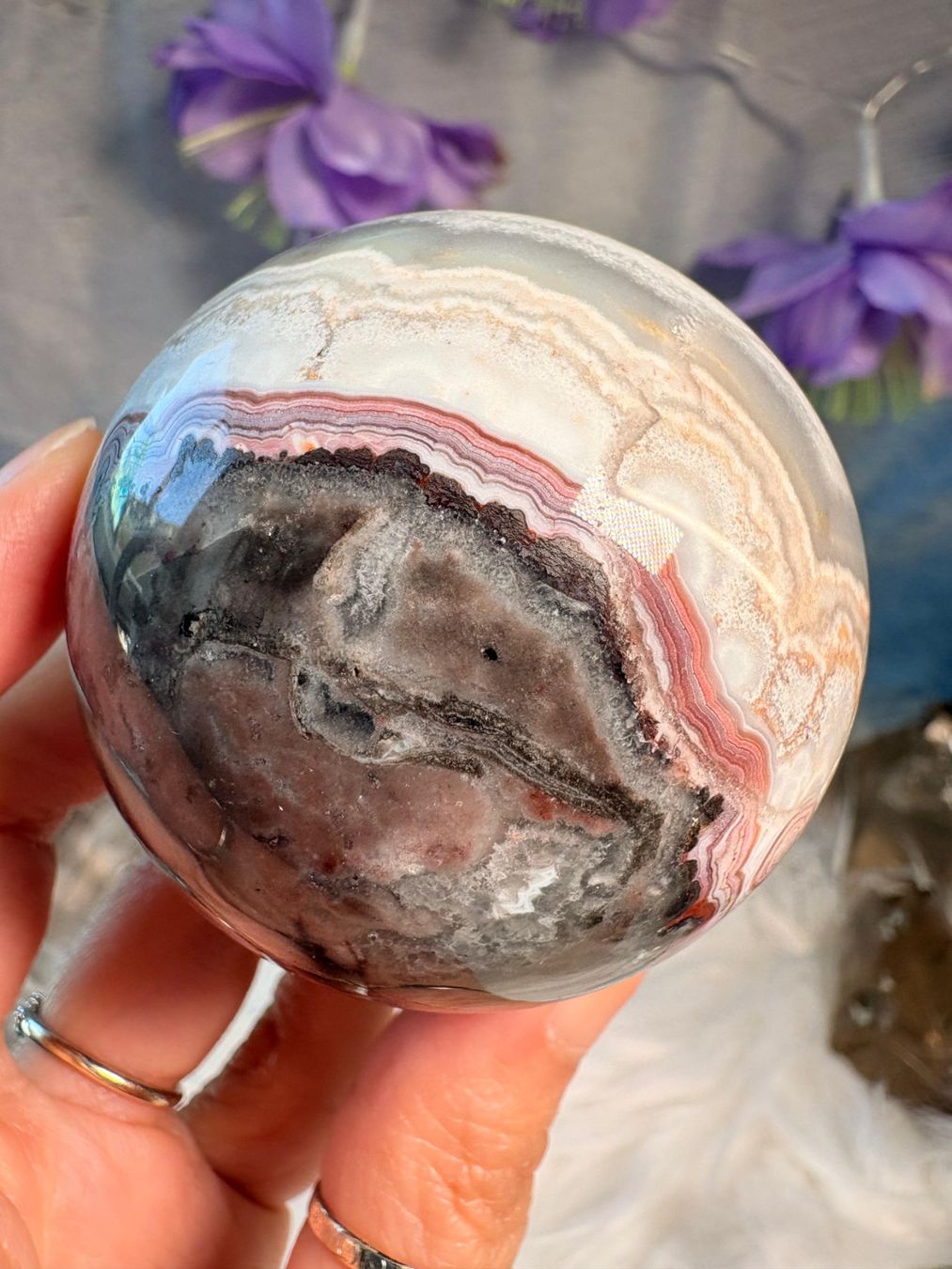 Mineralien & Heilsteine: Money Achat Kugel – Neu (gemäss Beschreibung) aus Neuheim von m.hald 7