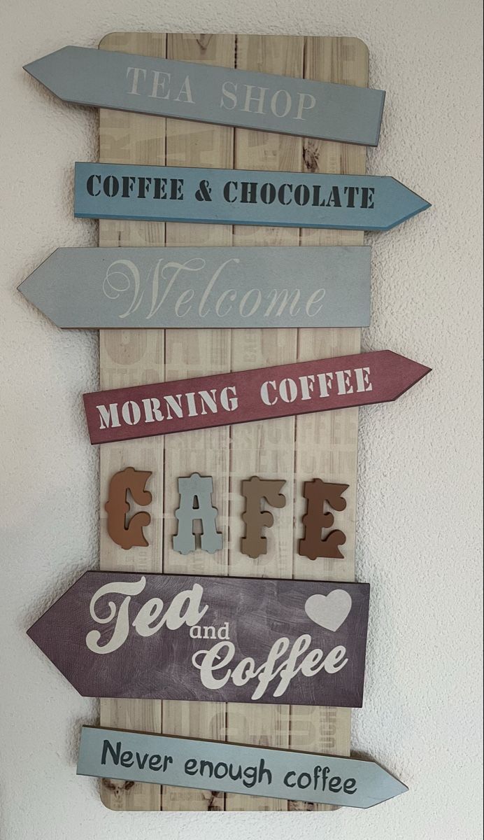 Tutte le decorazioni: Deko Holzschild "Coffee & Tea" – Nuovo (secondo la descrizione) da Hildisrieden venduto da Gwennn