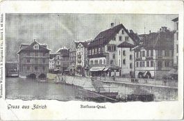 Gruss  aus  Zürich   -   Rathaus-Quai