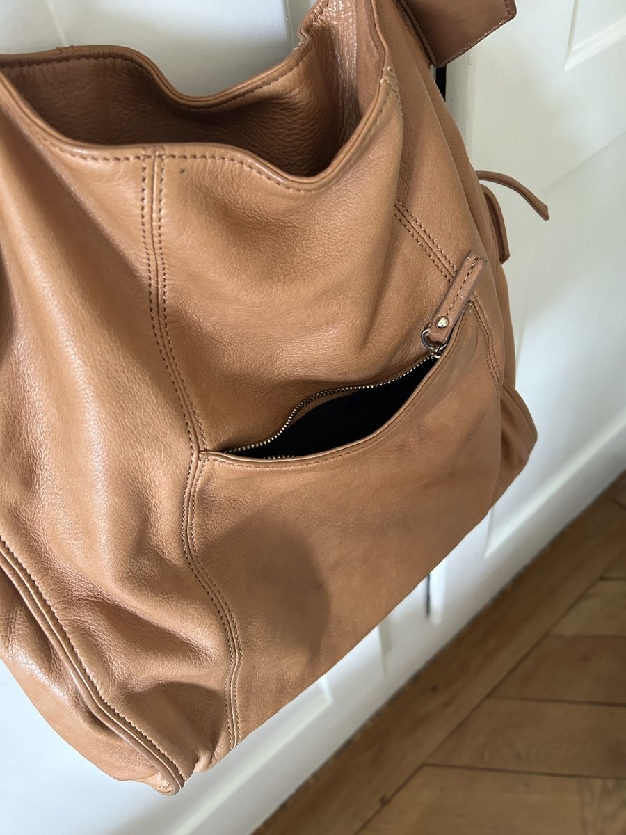 Maje Borse da donna: Tasche, hellbraun, 100% Leder von Maje – Usato da Bern venduto da ellebasiH 3