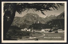 Maloja, Ansicht gegen die Bergeller-Berg