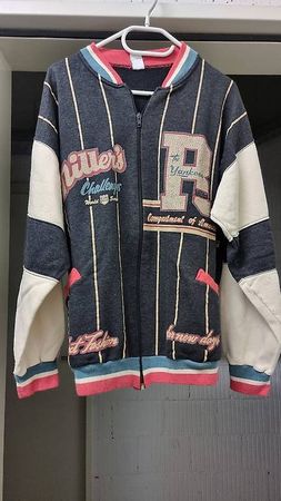 Kult USA  Rugby Yankees Jacke, Vintage