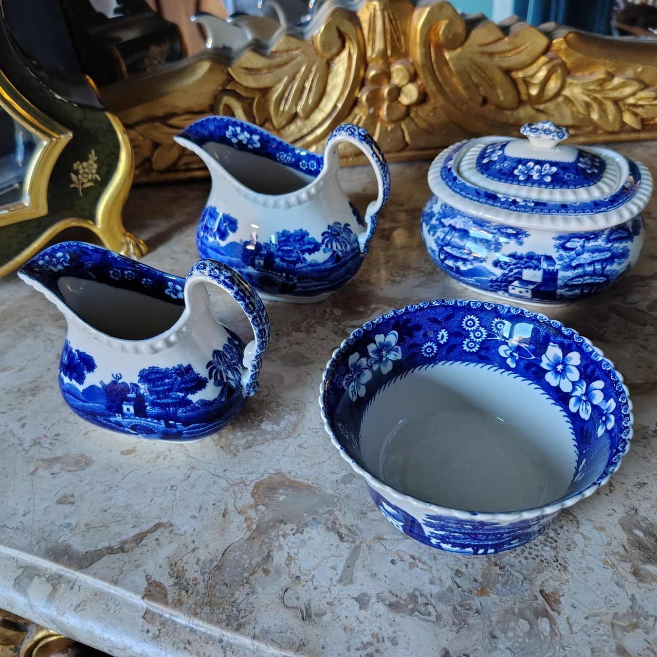 Spode Set di piatti: Spodes Tower Blue, Copeland Sammlung x4 – Usato da Dietikon venduto da aberdeen30