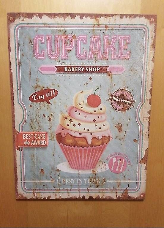 Insegne: Cupcake Bakery Schild Holz Bild Dekoration – Nuovo (secondo la descrizione) da Waltenschwil venduto da Cassie11