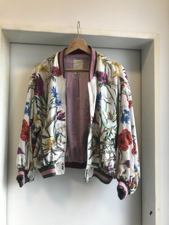 Blumen Bomberjacke