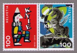 2019_1713+14_ZIRKUS KNIE_Leupin+Hans Erni_Zusammendruck-PAAR
