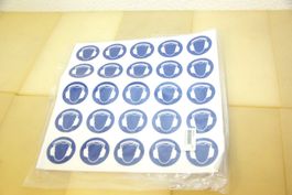 25x Aufkleber - Gehörschutz Tragen, 50mm