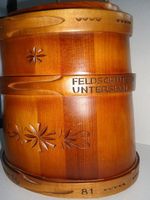 Holzgefäss kleine Milchbrente aus Holz geschnitz