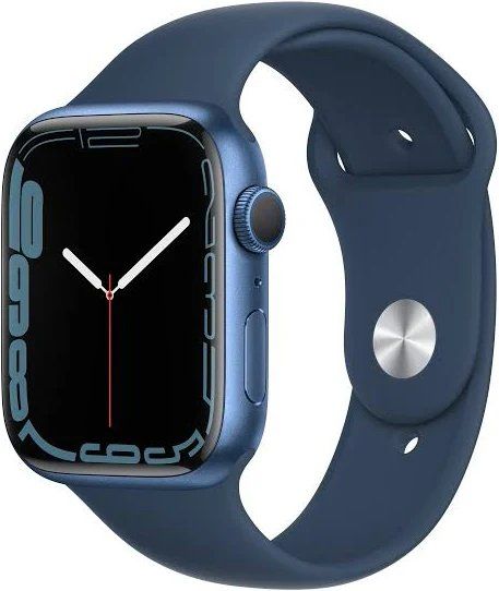 Apple Smartwatch: Appel Watch Series 7 Blue Aluminium Case – Usato da Buochs venduto da Aale
