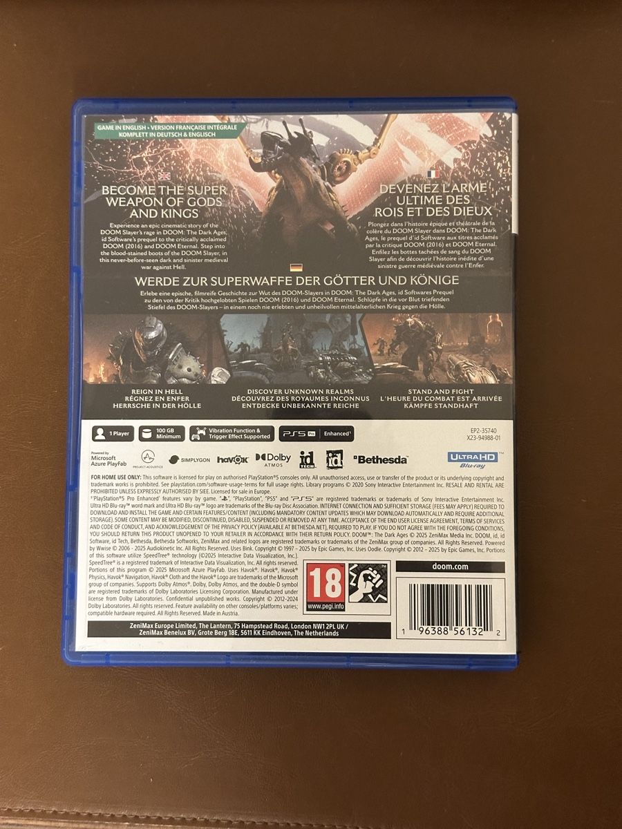 Giochi: Doom The Dark Ages - PS5 – Usato da Carouge GE venduto da edu_6shh 1