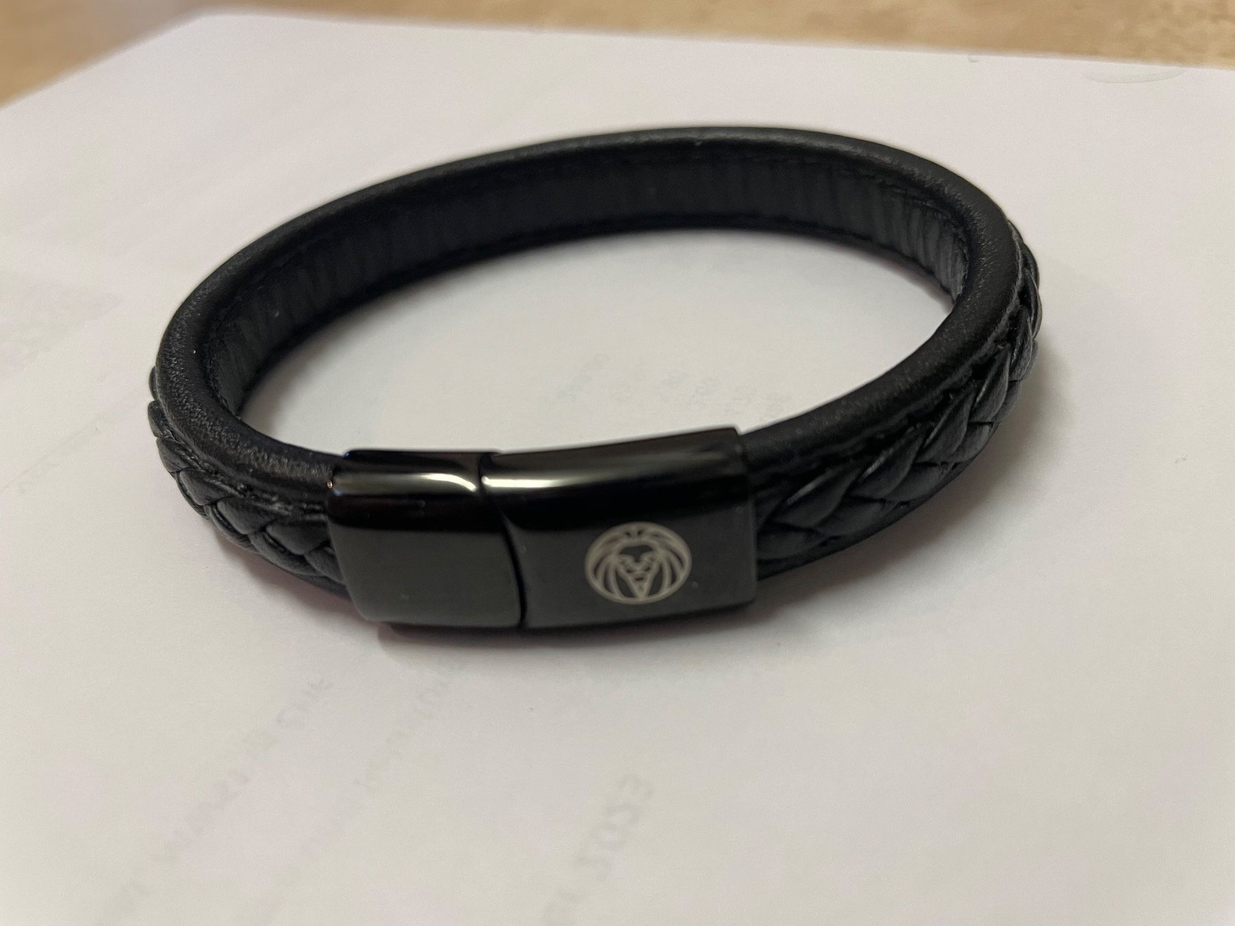 Bracciali & Braccialetti: SCHWARZES RETRO LEDERARMBAND – Nuovo (secondo la descrizione) da Egg b. Zürich venduto da underworld 4